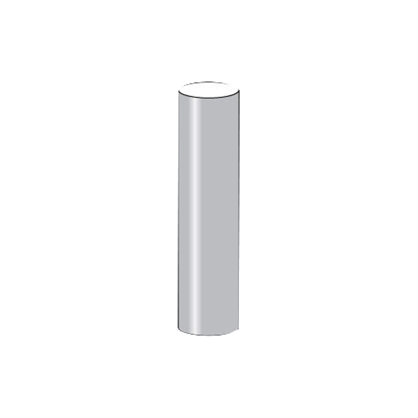Product image for Pole direct in aluminium 3in round 8in height