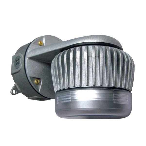 Product image for Vapourproof DVBKS2-LED26: 26W 120-277V 5000K Natural Finish Frosted Glass Lens Incandescent Wall Mount