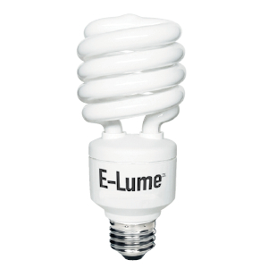 Product image for CFL T2 SPIRAL 23W 120V 5000K 1600LM 120V E26 E-LUME