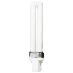 Product image for CFL PLUG-IN TWIN TUBE 2-PIN G23 7W 2700K 350LM STD