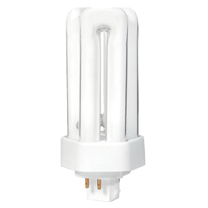 Product image for CFL PLUG-IN TRIPLE TWIN TUBE 4-PIN GX24q-2 18W 3000K 1100LM STD