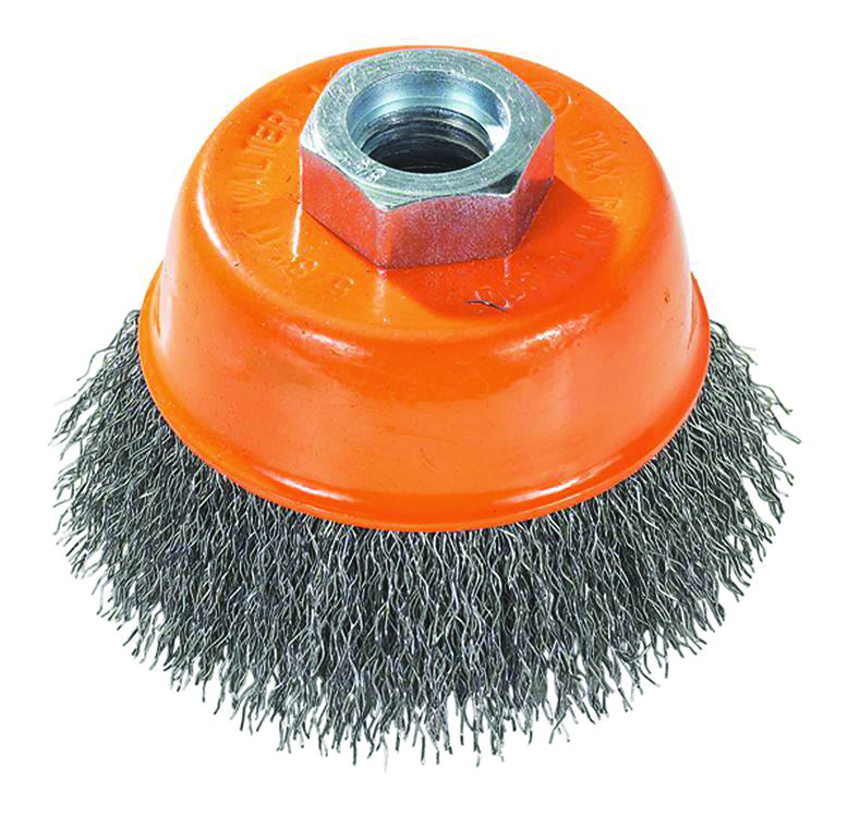 WALTER TECHNOLOGIES 13D304 Wire Cup Brush 5/8-11 Arbor 3 in