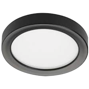 Product image for 8 IN LED CEILING LUMINAIRE EDGELIT 14 W 120 V 3 000 K BLACK 1 016 LM ROU ND