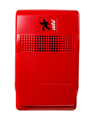 Product image for EDWARDS G1R-P HORN GENESIS STEADY RED 24VDC 11MA 90 DEGREEBA