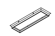 Product image for FIXT ACCY SURF FRAME KITFOR 1X4 LED PANEL