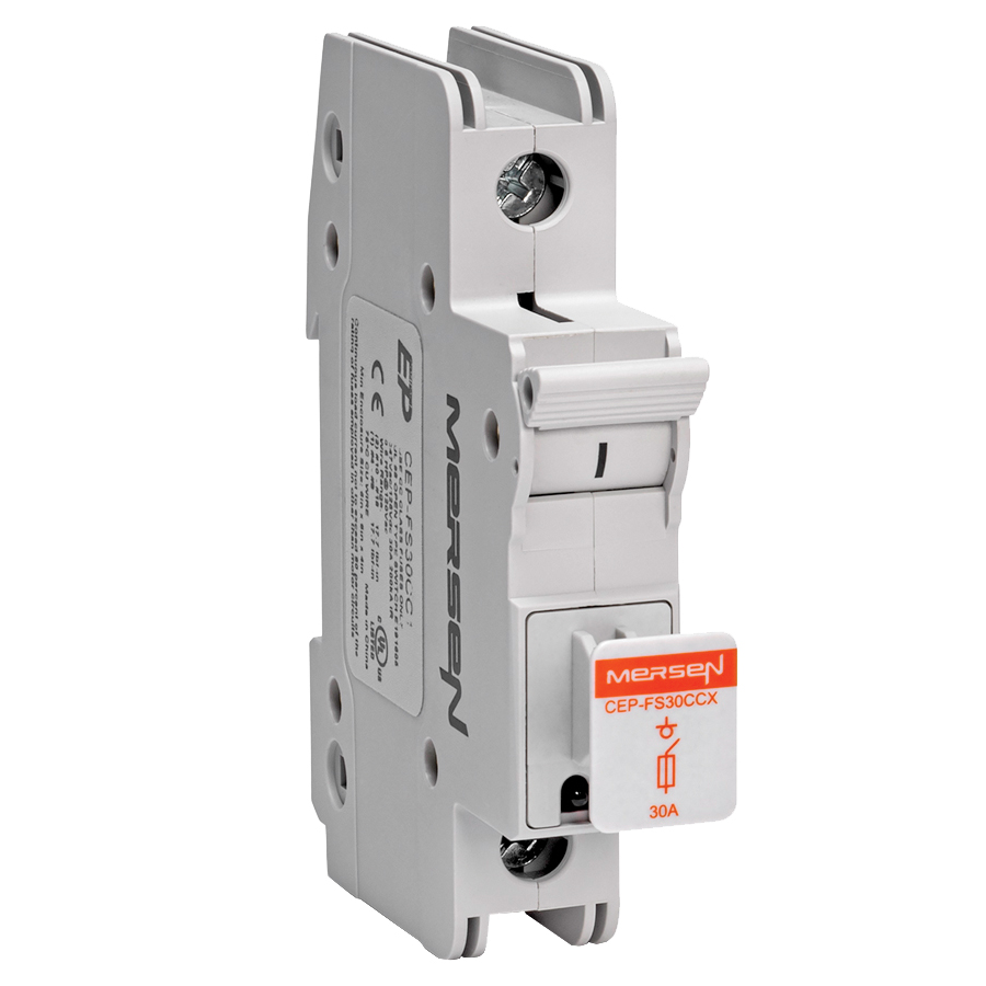 Product image for MERSEN CEP-FS30CC1 FUSED SWITCH COMPACT 30A 1POLE 120VAC 1PH