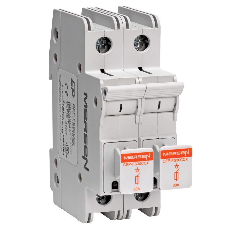 Product image for UL 98 Fusible Switch 600VAC Class CC 30A 2-Pole