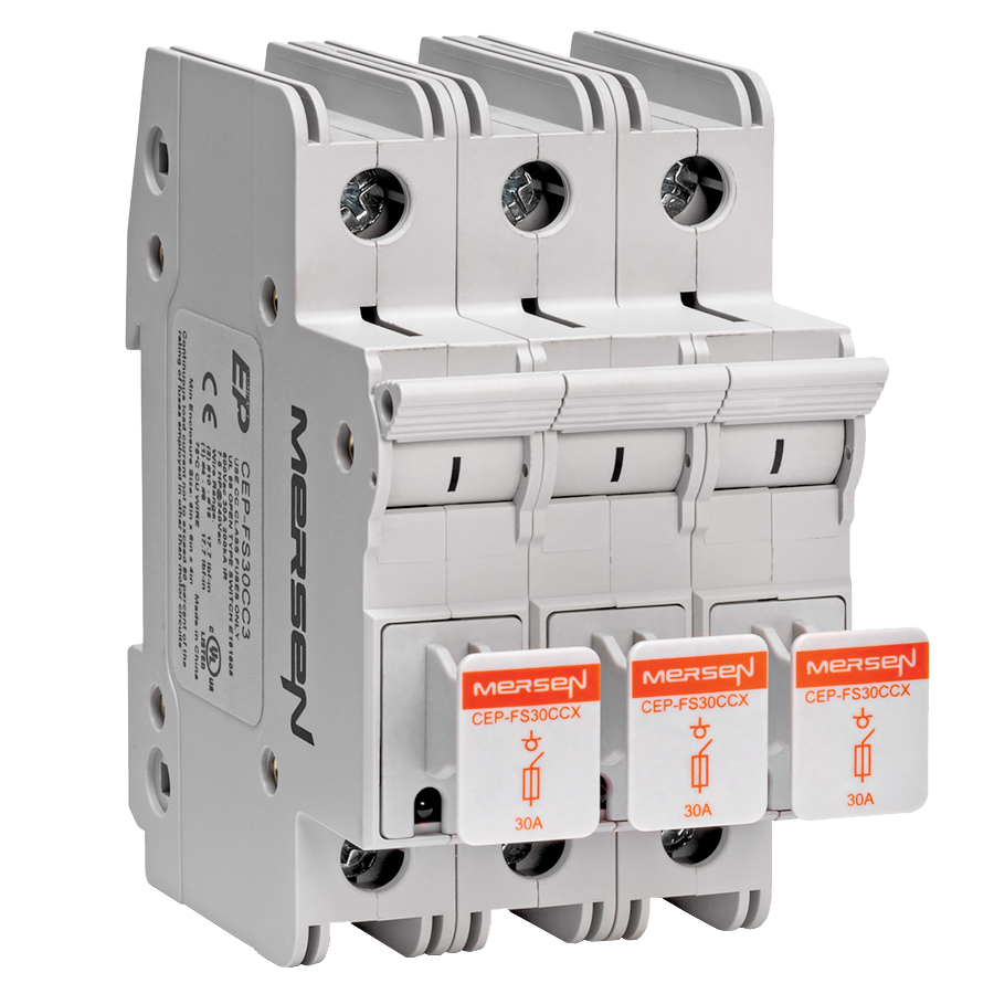 Product image for UL 98 Fusible Switch 600VAC Class CC 30A 3-Pole