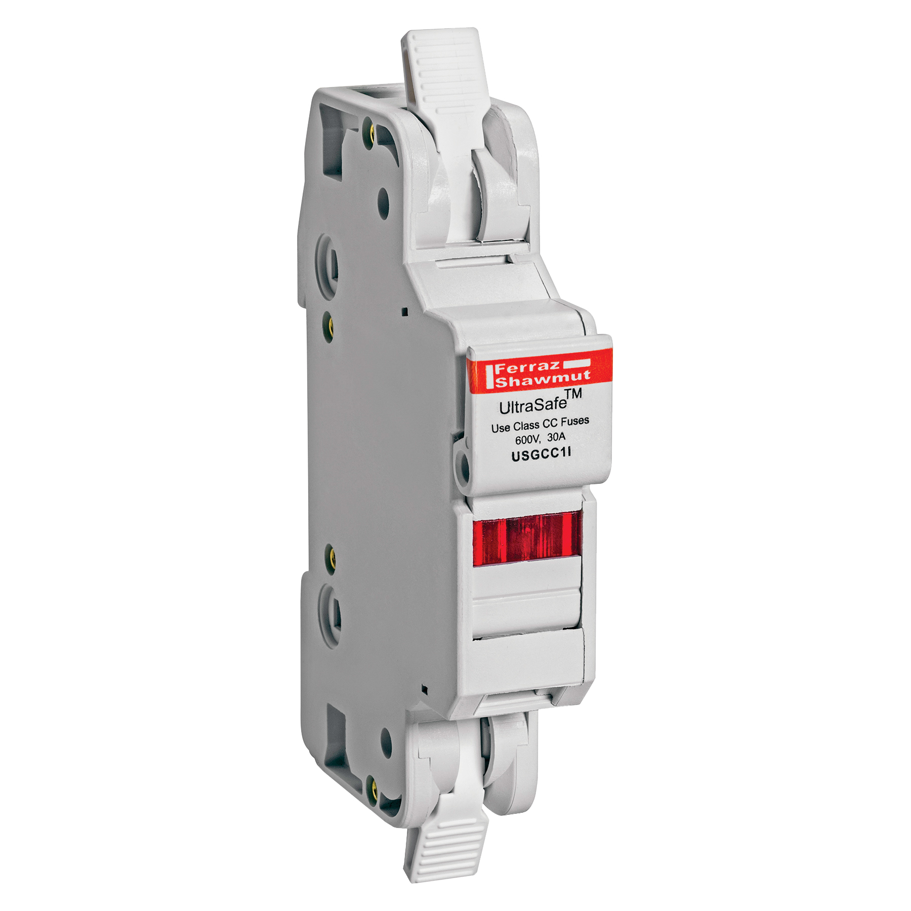Product image for Fuse Holders 600V 30A Class CC 1-pole Light Indicator, cage clamp