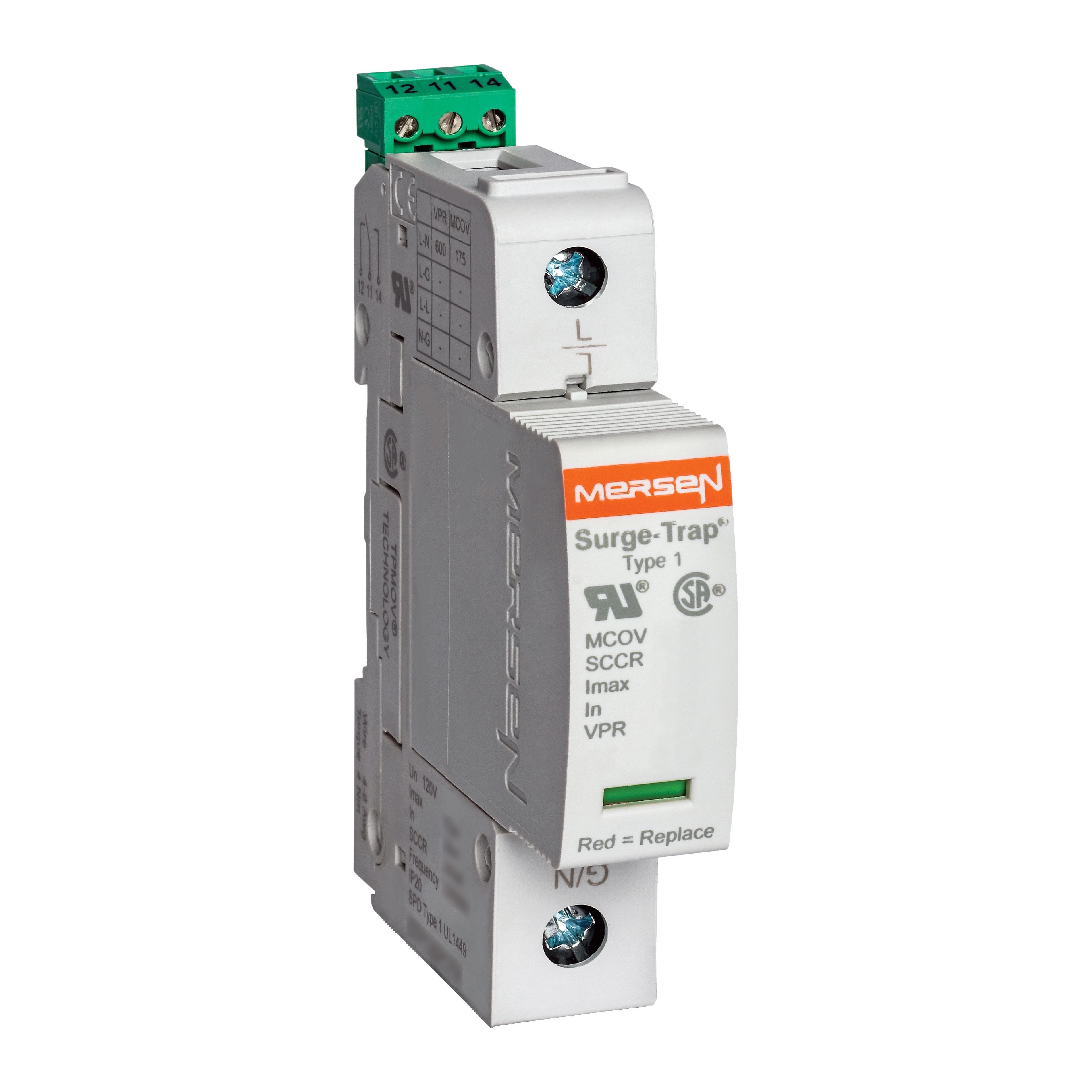Product image for SPD - Plugable STP 75 Series 120V L-N VPR 600V L-N MCOV 175V 75 kA 1-pole MICRO