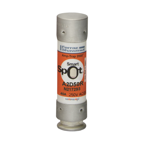 Product image for MERSEN A2D50R FUSE HRIC-R 50A 250V 250V CLASS RK1 TIME DELAY SMARTSPOT