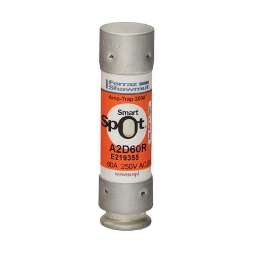 Product image for Fuse A2D-R - Class RK1 - Time-Delay 250VAC 250VDC 60A Ferrule SmartSpot® Amp-Trap 2000®