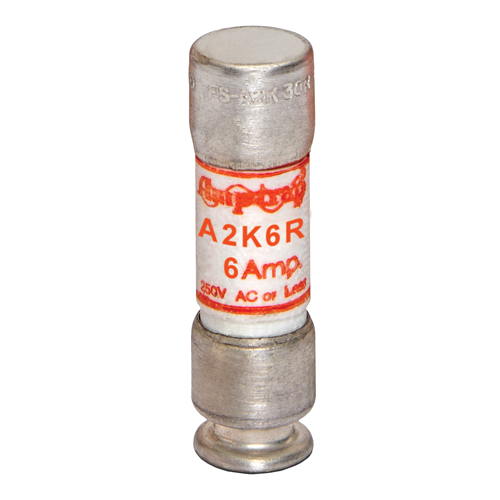 Product image for MERSEN A2K6R FUSE HRCI-R 6A 250V CLASS RK1 NON TIME DELAY
