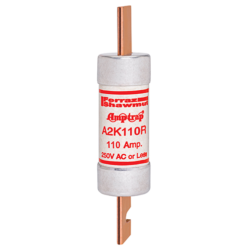 Product image for Fuse A2K-R - Class RK1 - Fast-Acting 250VAC 250VDC 110A Blade Amp-Trap®