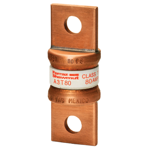 Product image for MERSEN A3T80 FUSE HRCI-T 80A 300V CLASS T FAST ACTING NON TIME DELAY