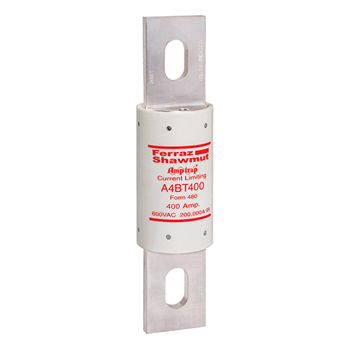 Product image for Fuse A4BT - Class L - Time-Delay 600VAC 500VDC 400A Blade Amp-Trap®