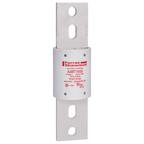 Product image for Fuse A4BT - Class L - Time-Delay 600VAC 500VDC 1500A Blade Amp-Trap®
