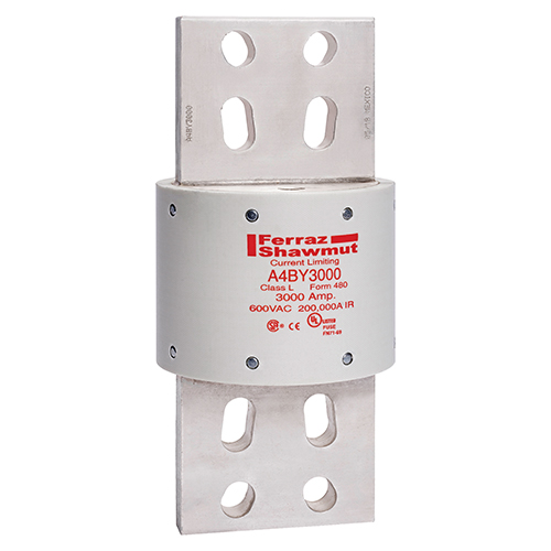 Product image for Fuse A4BY - Class L - Time-Delay 600VAC 300VDC 3000A Blade Amp-Trap®