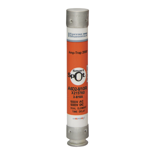 Product image for Fuse A6D-R - Class RK1 - Time-Delay 600VAC 600VDC 2.8A Ferrule Amp-Trap 2000®