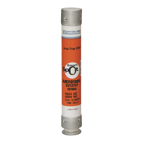 Product image for Fuse A6D-R - Class RK1 - Time-Delay 600VAC 600VDC 0.15A Ferrule Amp-Trap 2000®