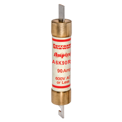 Product image for Fuse A6K-R - Class RK1 - Fast-Acting 600VAC 300VDC 90A Blade Amp-Trap®
