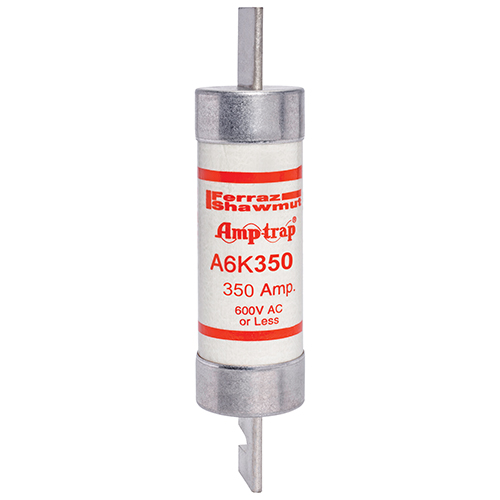 Product image for Fuse A6K-R - Class RK1 - Fast-Acting 600VAC 300VDC 350A Blade Amp-Trap®