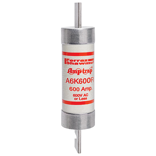 Product image for Fuse A6K-R - Class RK1 - Fast-Acting 600VAC 300VDC 600A Blade Amp-Trap®