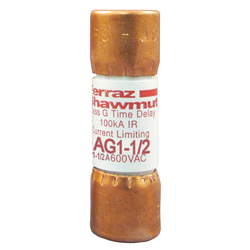 Product image for Fuse AG - Class G 600VAC 1.5A Time Delay Ferrule Amp-Trap®