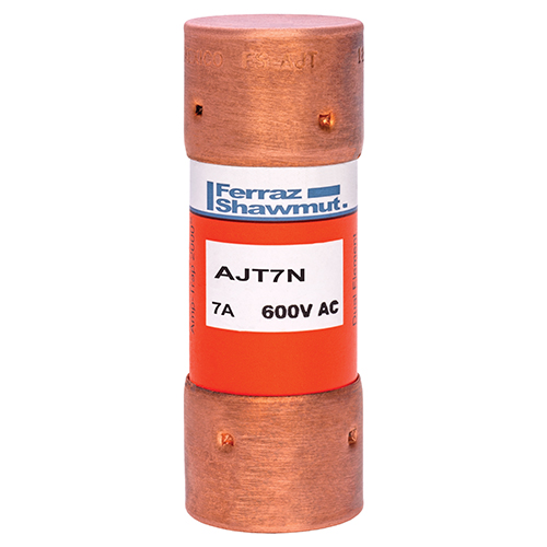 Product image for MERSEN AJT7N FUSE HRCI-J 7A 600V 600VAC 500VDC NON INDICATING CLASS J TIME DELAY