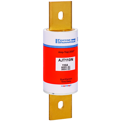Product image for Fuse AJT - Class J - Time-delay 600VAC 500VDC 110A Blade Amp-Trap 2000®