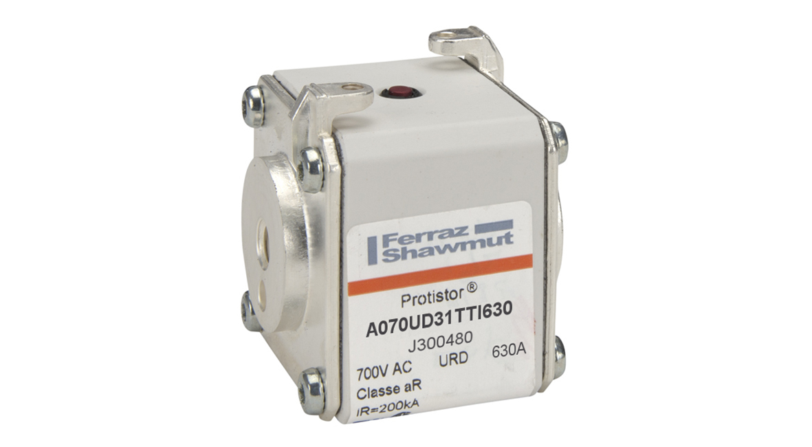 Product image for Square Body High-Speed Fuse Protistor® Size 31 aR 690VAC IEC 700VAC UL 630A With Striker Flush ends UNC threads