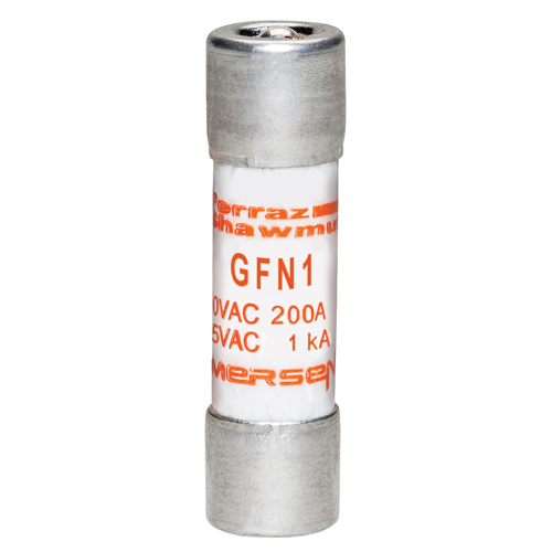 Product image for MERSEN GFN1 FUSE MIDGET 1A 250VAC 12SEC TIME DELAY PIN INDICAT 1-1/2" X 13/32" 200A IR RATED