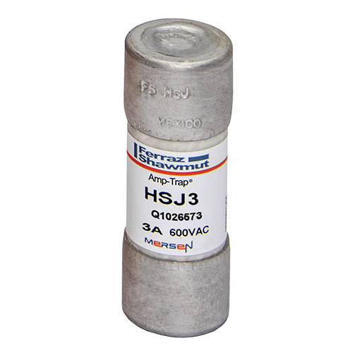 Product image for Fuse HSJ - Class J - High-Speed 600VAC 500VDC 3A Ferrule Amp-Trap®