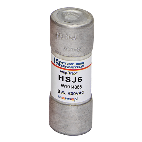 Product image for Fuse HSJ - Class J - High-Speed 600VAC 500VDC 6A Ferrule Amp-Trap®