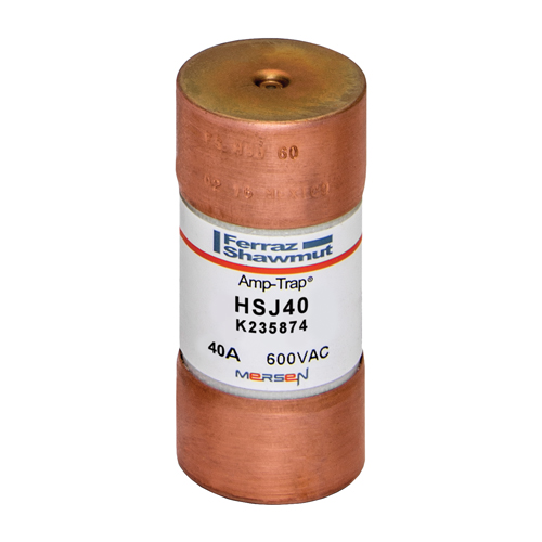 Product image for Fuse HSJ - Class J - High-Speed 600VAC 500VDC 40A Ferrule Amp-Trap®