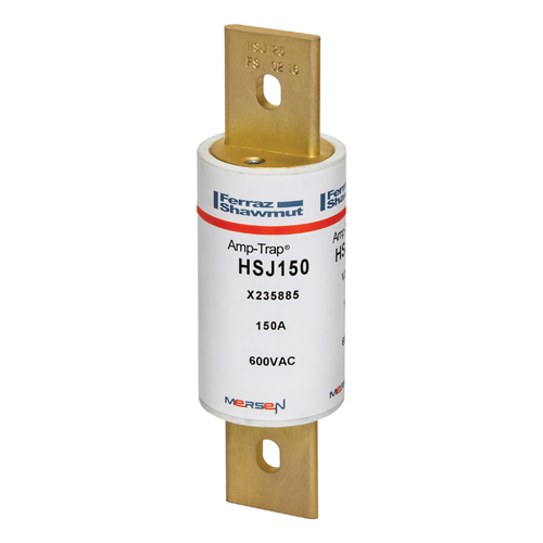 Product image for MERSEN HSJ150 FUSE CLASS J 150A 500VDC 600VAC HIGHSPEED AMPTRAP BLADE