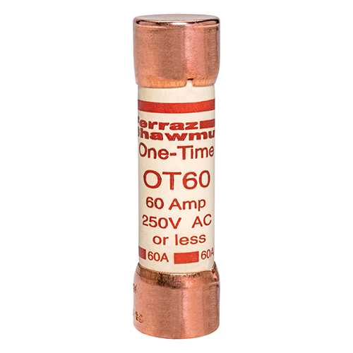 Product image for Fuse OT - Class K5 - Fast-Acting 250VAC 250VDC 60A Ferrule Amp-Trap®
