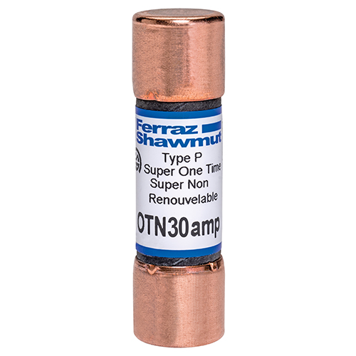 Product image for OTN Fuse OT - Class K5 - Fast-Acting 250VAC 30A Ferrule Amp-Trap®