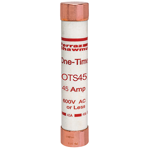 Product image for Fuse OTS - Class K5 - Fast-Acting 600VAC 300VDC 45A Ferrule Amp-Trap®