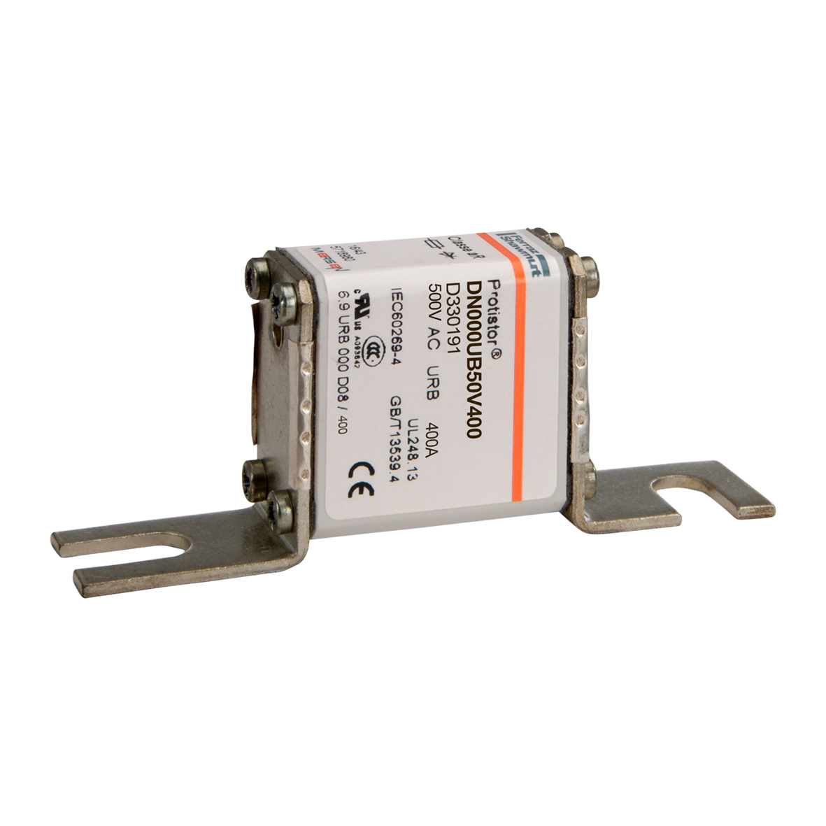 Product image for Square Body High-Speed Fuse Protistor® Size NH 000 aR 690VAC IEC 160A Visual Indicator DIN 80 Blades