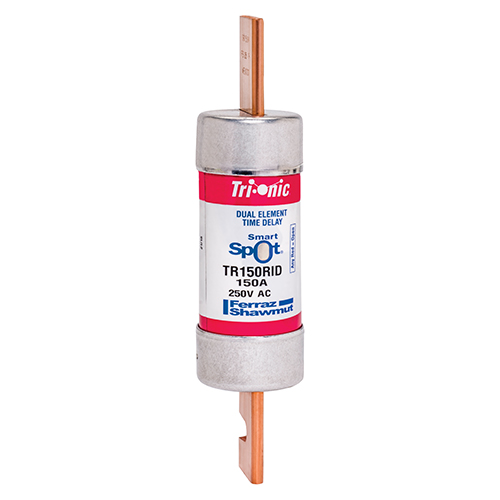 Product image for Fuse TR-R - Class RK5 - Time-Delay 250VAC 250VDC 150A Blade SmartSpot® Tri-Onic®