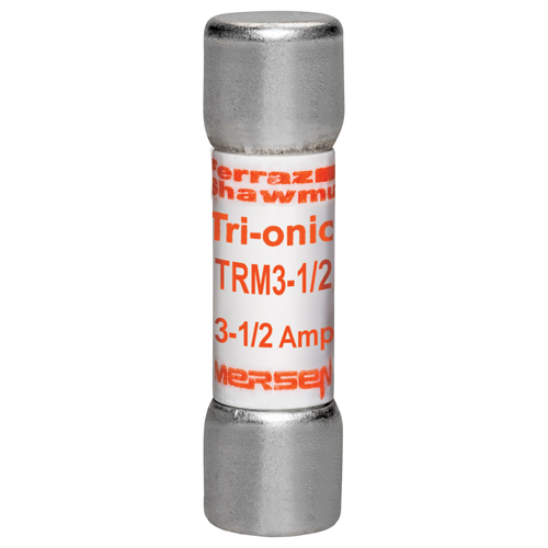 Product image for MERSEN TRM3-1/2 FUSE MIDGET 3-1/2A 250V TIME DELAY 10KA 1-1/2"X 13/32"