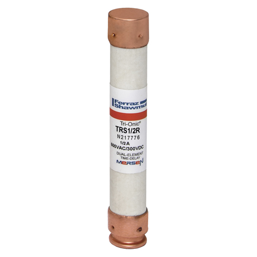 Product image for Fuse TRS-R - Class RK5 - Time-Delay 600VAC 600VDC 0.5A Ferrule Tri-Onic®