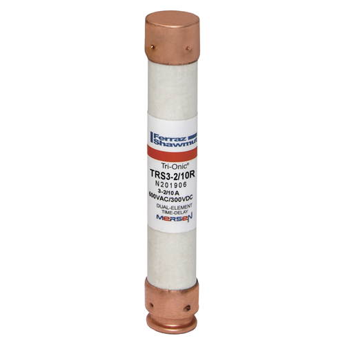Product image for MERSEN TRS3-2/10R FUSE HRCI-R 3-2/10A TIME DELAY 600V CLASS RK5 TRIONIC