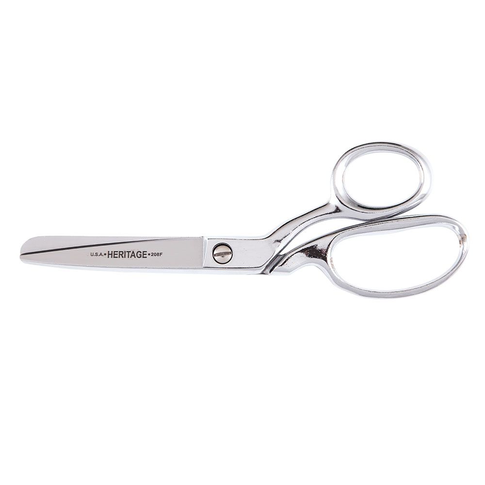 KLEIN 208F SHEARS BENT TRIMMER 8" FULLY ROUNDED TIPS