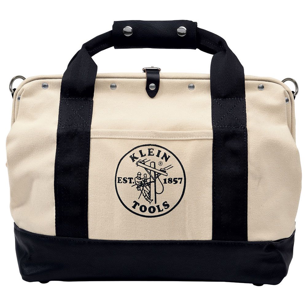 Product image for Bag tool pocket canvas leather bottom 18x6x14"