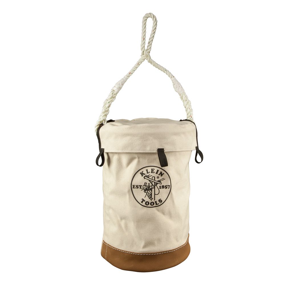 Product image for Bucket VELCRO bottom leather top 12x17"