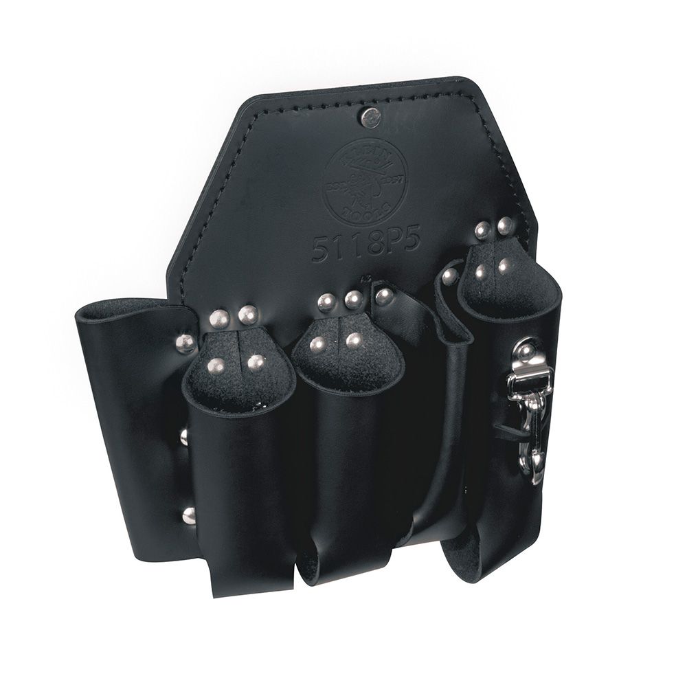 Product image for KLEIN 5118P5 HOLDER TOOL POUCH 5POCKET 1O" X 11" KNIFE STRAP