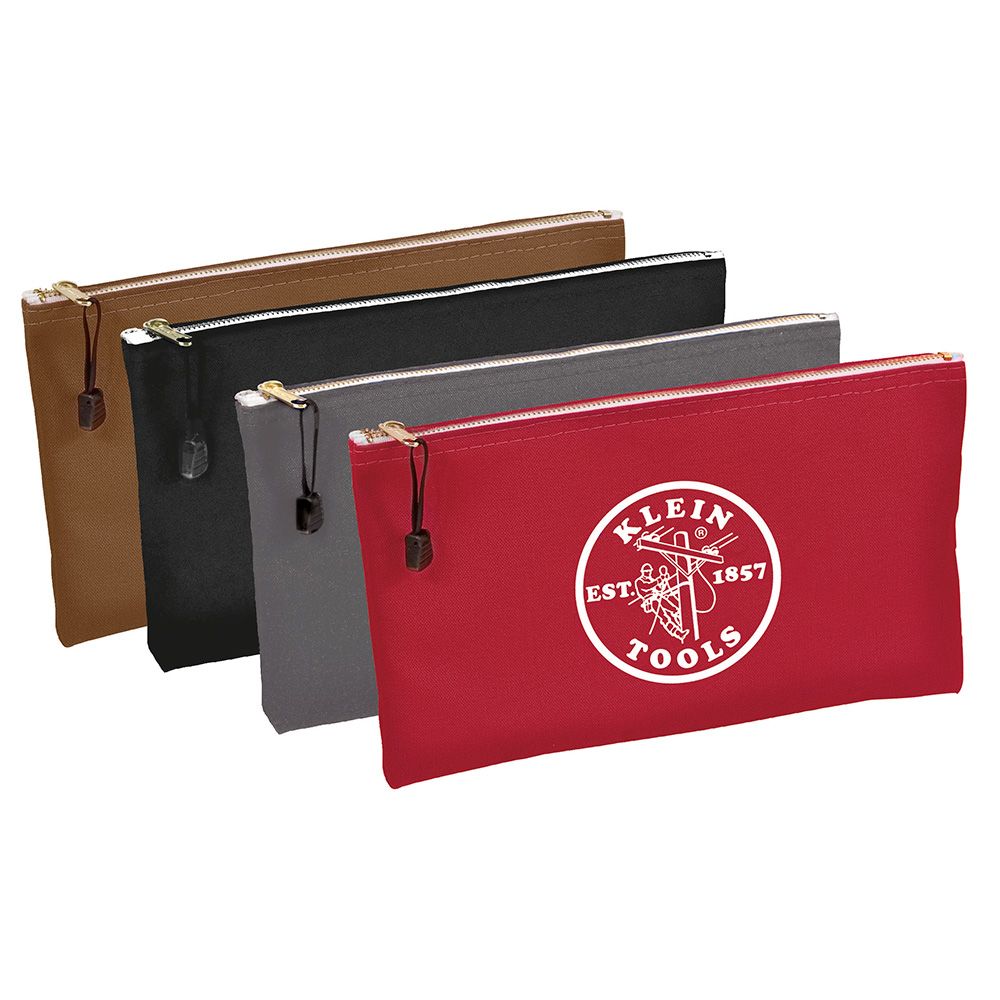Product image for Bags canvas zipper 4 pack 12-1/2"