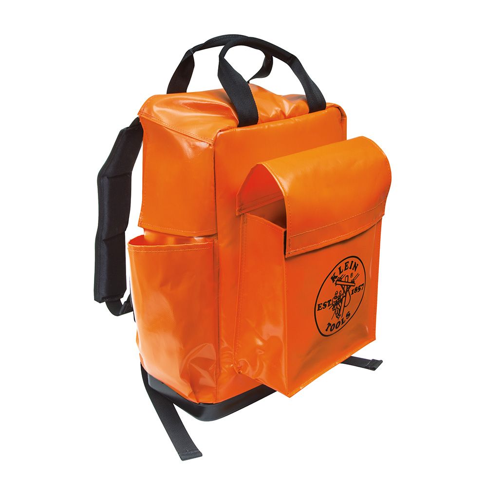 Product image for Backpack lineman orange 18x10x23"